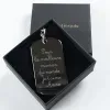 Bijoux personnalis&eacute;s: Porte-cl&eacute; grav&eacute; avec votre &eacute;criture