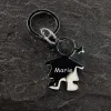Bijoux personnalis&eacute;s: Porte-cl&eacute;s grav&eacute; pour fille
