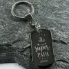 Bijoux personnalis&eacute;s: Porte-cl&eacute;s personnalis&eacute; Tu es un papa g&eacute;nial