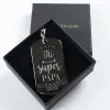 Bijoux personnalis&eacute;s: Porte-cl&eacute;s personnalis&eacute; Tu es un papa g&eacute;nial