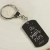 Bijoux personnalis&eacute;s: Porte-cl&eacute;s personnalis&eacute; Tu es un papa g&eacute;nial