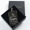 Bijoux personnalis&eacute;s: Porte-cl&eacute;s personnalis&eacute; 'Tu es une arri&egrave;re grand-m&egrave;re '