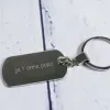 Bijoux personnalis&eacute;s: Porte-cl&eacute;s plaque grav&eacute;