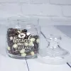D&eacute;coration: Pot de bonbons en verre personnalis&eacute;