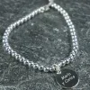 Bijoux personnalis&eacute;s: Bracelet boules en argent personnalis&eacute;