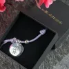 Bijoux personnalis&eacute;s: Bracelet en argent personnalis&eacute; avec le dessin de votre enfant grav&eacute;