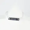 Bijoux personnalis&eacute;s: Bracelet &agrave; perles grav&eacute; en argent pour fille