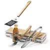 Cadeaux avec le nom: Set barbecue grav&eacute; 'Bambou'