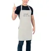 Tabliers personnalis&eacute;s: Tablier de cuisine BIO brod&eacute; de texte