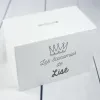 Cadeaux avec le nom: Tirelire en bois personnalis&eacute;e Couronne