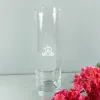 Art de la table personnalis&eacute;: Vase grav&eacute; avec monogramme