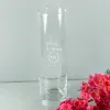 Art de la table personnalis&eacute;: Vase en verre personnalis&eacute; pour femme