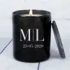 Bougies personnalis&eacute;es: Bougie personnalis&eacute;e avec monogramme