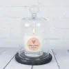 Cadeaux avec le nom: Bougie personnalis&eacute;e avec pr&eacute;noms et date