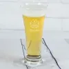 Art de la table personnalis&eacute;: Verre &agrave; bi&egrave;re grav&eacute; pour anniversaire