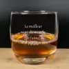 Art de la table personnalis&eacute;: Verre &agrave; whisky grav&eacute;
