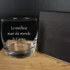 Art de la table personnalis&eacute;: Verre &agrave; whisky grav&eacute;