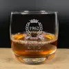 Art de la table personnalis&eacute;: Verre &agrave; whisky grav&eacute; '60 ans' &eacute;dition limit&eacute;e