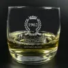 Art de la table personnalis&eacute;: Verre &agrave; whisky grav&eacute; '60 ans' &eacute;dition limit&eacute;e