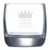 Art de la table personnalis&eacute;: Verre &agrave; whisky grav&eacute; pour le roi de la maison