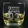 Art de la table personnalis&eacute;: Verre &agrave; whisky grav&eacute; Raisons d'&ecirc;tre papa