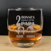 Art de la table personnalis&eacute;: Verre &agrave; whisky grav&eacute; Raisons d'&ecirc;tre papa