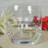 Art de la table personnalis&eacute;: Verre &agrave; whisky personnalis&eacute; grav&eacute; avec initiale et nom