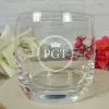 Art de la table personnalis&eacute;: Verre &agrave; whisky personnalis&eacute; grav&eacute; d'initiales