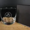 Art de la table personnalis&eacute;: Verre &agrave; whisky personnalis&eacute; grav&eacute; d'initiales