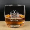 Art de la table personnalis&eacute;: Verre &agrave; whisky personnalis&eacute; grav&eacute; pour les anniversaires