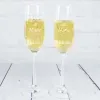 Art de la table personnalis&eacute;: Coupes de champagne pour couples