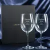 Art de la table personnalis&eacute;: Verres &agrave; vin d'anniversaire grav&eacute;s