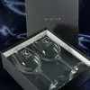 Art de la table personnalis&eacute;: Verres &agrave; vin grav&eacute;s d'anniversaire