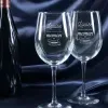 Art de la table personnalis&eacute;: Verres &agrave; vin grav&eacute;s pour maman