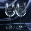 Art de la table personnalis&eacute;: Verres &agrave; vin pour couples