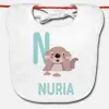 Cadeaux avec le nom: Bavoir b&eacute;b&eacute; personnalis&eacute; 'alphabet animal'