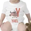 Cadeaux avec le nom: Body b&eacute;b&eacute; personnalis&eacute; 'alphabet animal'