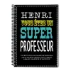 Cadeaux avec le nom: Cahier Superprof personnalis&eacute;