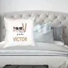 D&eacute;coration: Coussin personnalis&eacute; 'alphabet animalier'