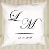 D&eacute;coration: Coussin monogramm&eacute; personnalis&eacute;