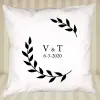 D&eacute;coration: Coussin monogramm&eacute; personnalis&eacute;