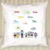 D&eacute;coration: Coussin personnalis&eacute; avec signatures pour professeur