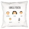 D&eacute;coration: Coussin familial personnalis&eacute;