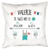 D&eacute;coration: Coussin nouveau-n&eacute; personnalis&eacute;