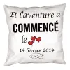 D&eacute;coration: Coussin personnalis&eacute; Amour