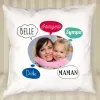 D&eacute;coration: Coussin personnalis&eacute; 'bulles' pour maman