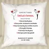 D&eacute;coration: Coussin personnalis&eacute; contrat d'amour
