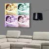 D&eacute;coration: Coffret Pop Art avec 4 photos