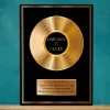 D&eacute;coration: Disque d'or personnalis&eacute;