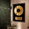 D&eacute;coration: Disque d'or personnalis&eacute;